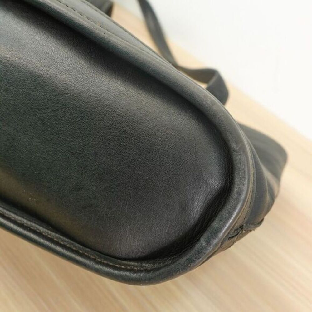 Vintage Coach Bleecker Basket Tote Black Leather‎ Bucket Utility Purse 9302 USA - Picture 12 of 15